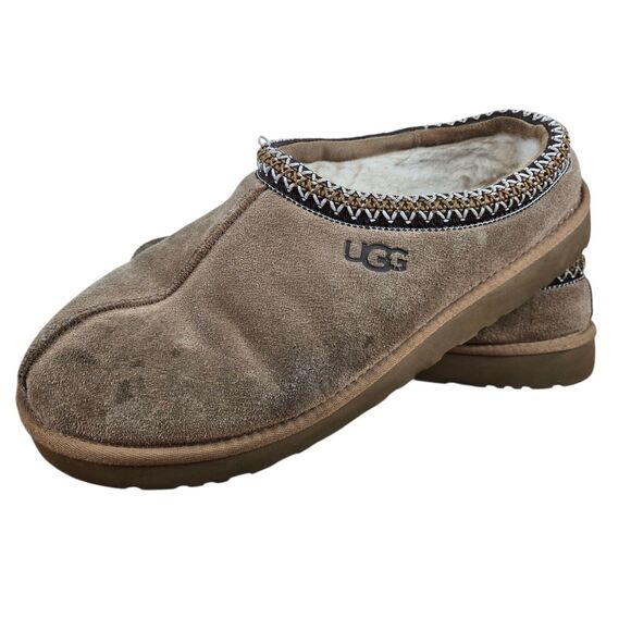UGG Tasman Slippers Men's Sz 15 Suede Brown Cozycore - Picture 1 of 14